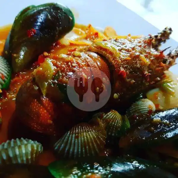 Kerang Mix + Cumi + Udang + Lobster + Jagung | Seafood Seagood, Kebonkopi