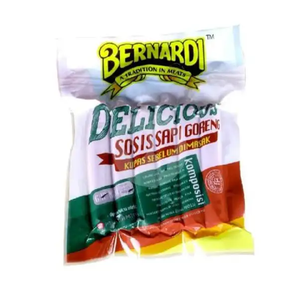 Bernardi Sosis Sapi Delicious Isi 6 | Frozen Food, Empek-Empek & Lalapan Huma, Pakis