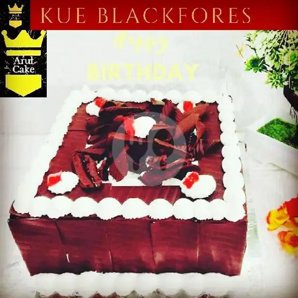 Kue Ulang Tahun Blackfores Kotak, Uk: 20x20 | Kue Ulang Tahun ARUL CAKE, Pasar Kue Subuh Senen