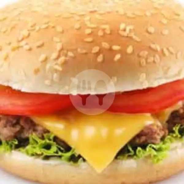 Burger Besar Biasa + Keju | Burger Yola 