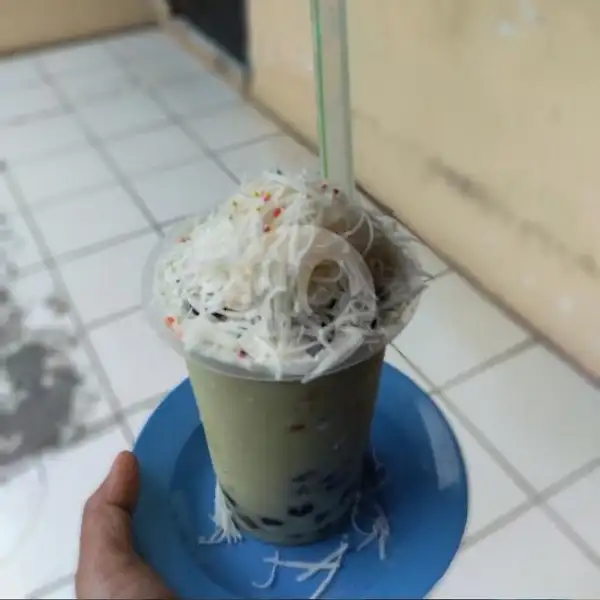 Bubble Drink Es Boba Matcha Latte Jos | Ayam Bakar, Ayam Goreng, Seblak $ Pop Ice Boba Dapur EKM Bekasi