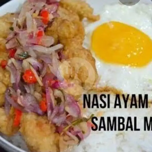 rice bowl ayam crispy sambal matah /rica | Waroeng 86 Chinese Food, Surya Sumantri