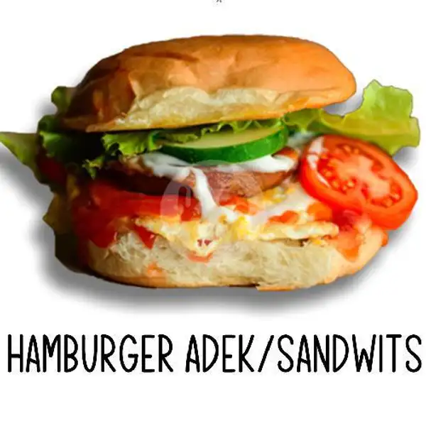 Hamburger Adek 2 | Cafe Adek Vegetarian, Komplek Griya Mas