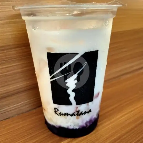 Susu Taro With Rainbow Jelly | Kopi Rumatana