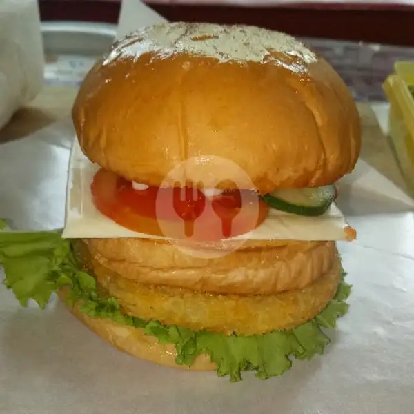 Chicken cheese burger | Burger Saranghaeyo