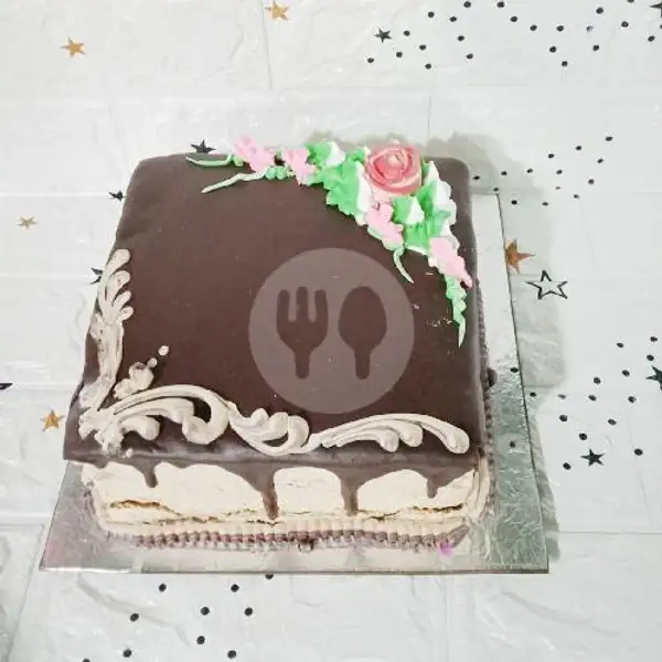 Kue Ulang Tahun COKLAT SIRAM Uk 15 Bonus Perlengkapan | KUE ULANG TAHUN MARWAH