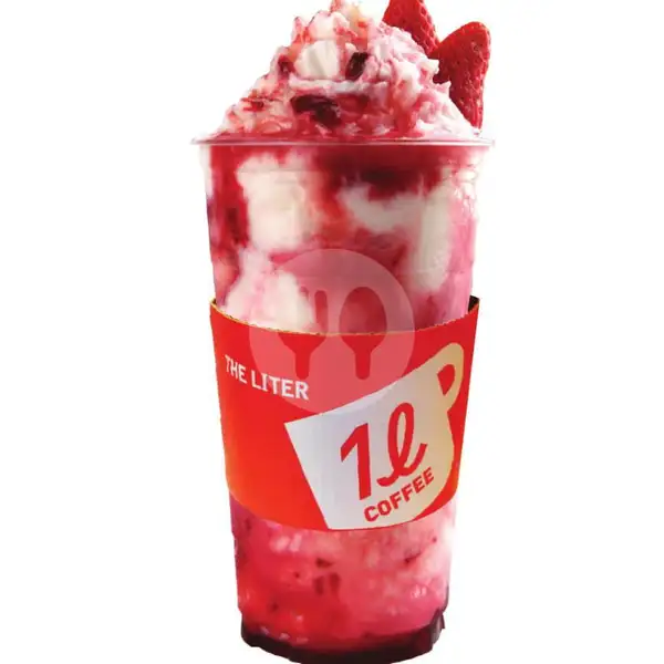Yogurt Strawberry (TALL Size 14 oz) | The Liter, Summarecon Bekasi