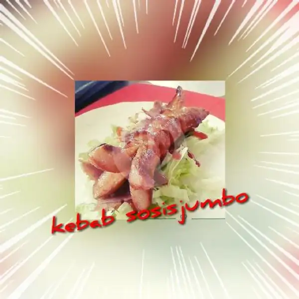 Kebab Beef + Sosis Jumbo | Kebab Dan Sosis Bakar Luvinsa, Sememi Jaya