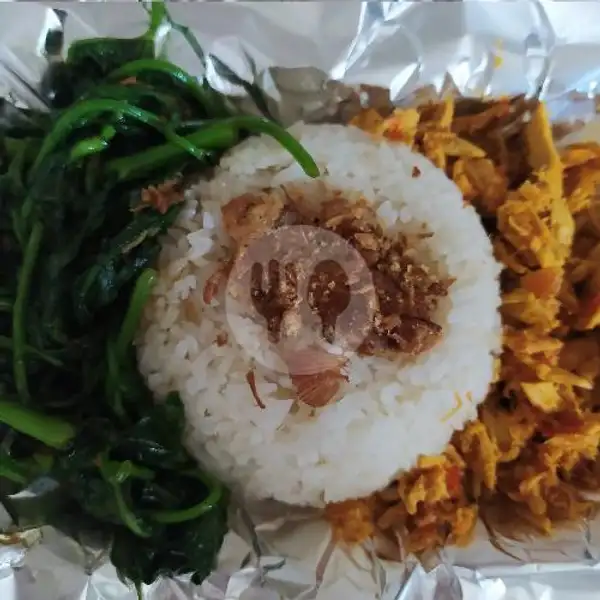 Nasi Campur Tuna tidak pedas | Warung Manado Oma Grace, Tangkuban Perahu