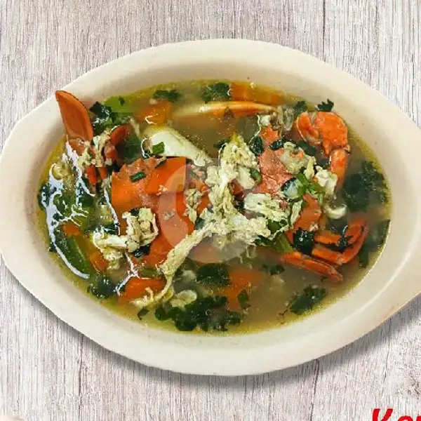 Soup kepiting Seafood | Kepiting dua podo