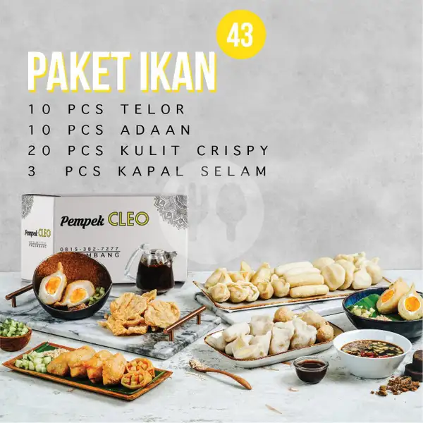 Paket Ikan @43 Pcs | Pempek Cleo, Diponegoro