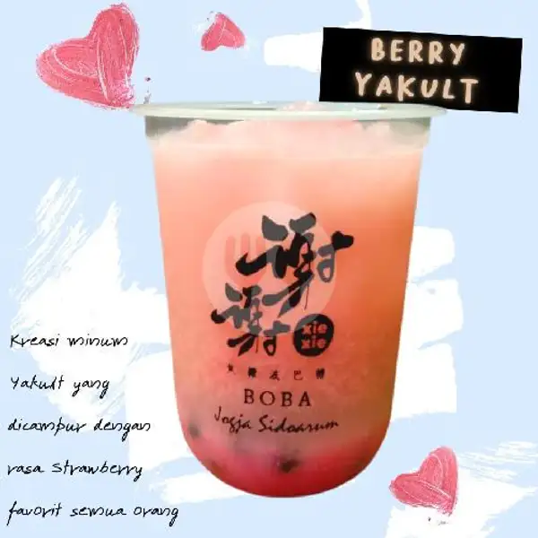 Berry Yakult | Xie Xie Boba, Sidoarum