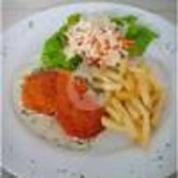 Fish N Chips Marinara Sauce | Foodpedia Sentul Bell's Place, Babakan Madang