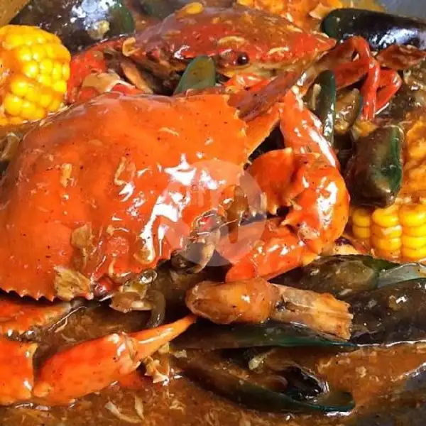 Kepiting + Kerang Asam Manis | Seafood Kedai Om Chan Kerang, Kepiting & Lobster, Mie & Nasi, Jl.Nyai A.Dahlan