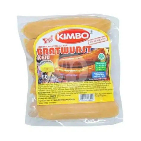 Kimbo Sosis Keju Isi 10 (500 G) | Bumba Frozen Food