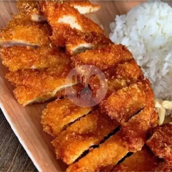 Chiken Katsu+nasi | Ayam Geledek Mr X, Aku Tahu Center Sei Panas
