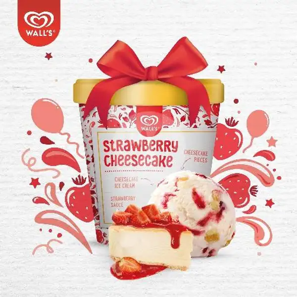 Ice Cream Strawberry Cheesecake 750ml | Mamih Frozen Food Cirebon, Dwipantara