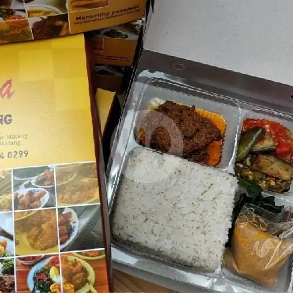 Nasi Kotak Ayam Bakar | Nasi Padang Sari Rasa (Spesial Ayam Pop & Rendang Daging), Sawojajar