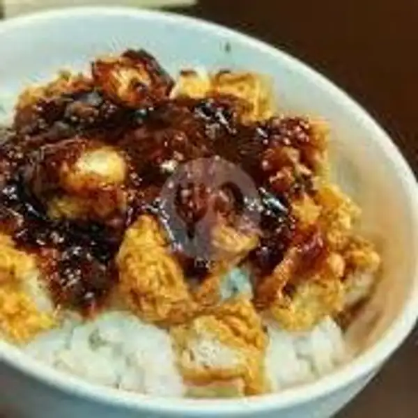 Nasi Ayam Pop Corn Saus Lava | Nasi Ayam Pop Corn Ibu Yeni , Seblak Baso , Mozarella , Takoyaki 