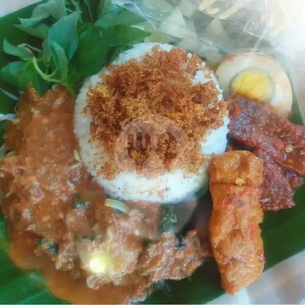 Nasi Pecel Daging Bali Mix Telor 1+Tahu Bali | Depot Nasi Campur Mix Max, Karang Asem