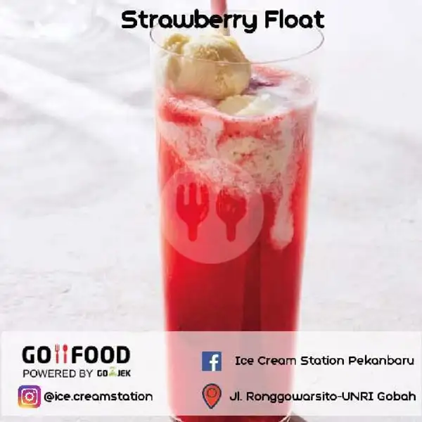Strawberry Float | Ice Cream Station, Ronggo Warsito
