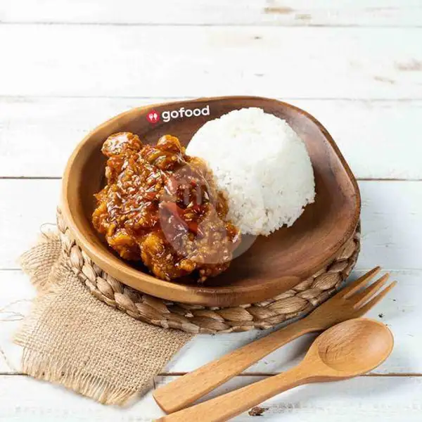 Chicken Pok-Pok + Nasi | Ayam Goreng Nelongso, Kediri