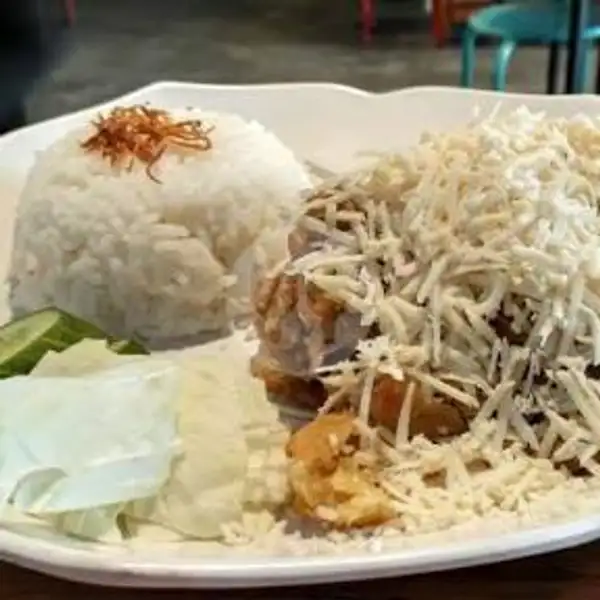 Ayam Geprek Keju + Nasi | Ayam Geprek Sudi Mampir, Food Court Genteng Biru