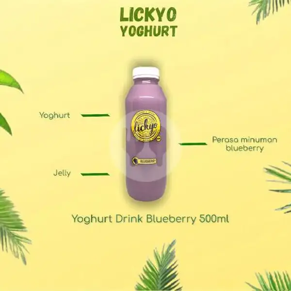 Yoghurt Drink Blueberry 500ML | LickYo Creamy Yoghurt, Reog