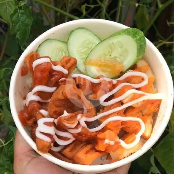 Rice Bowl Chiken Nugget Free Teh Kotak | Nasi Goreng Ala Mak, Peta
