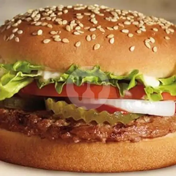 Burger Besar + sosis | Kebab Khadaffi