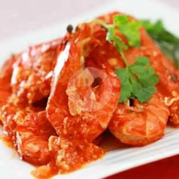 Udang saus padang+Nasi | Seafood 48 NaufaL