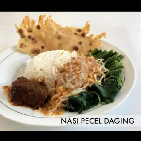 Nasi Pecel Daging | Depot Pojok Tambak Bayan, Klampis