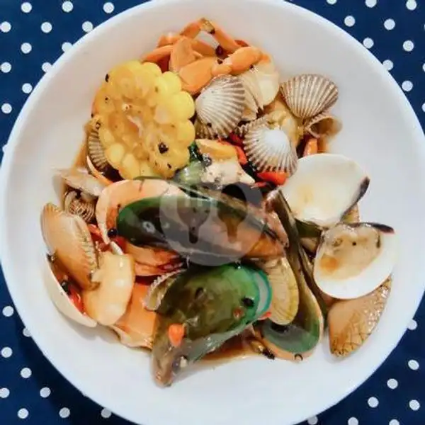 Kerang Mix + Udang + Jagung | Seafood Seagood, Kebonkopi