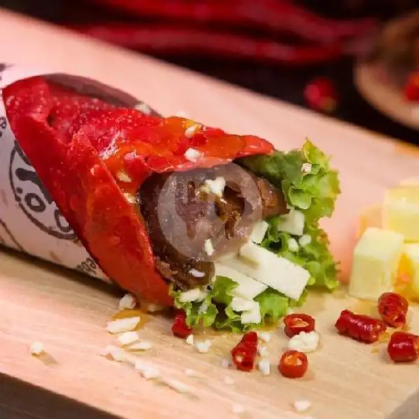Red Kebab Daging | Mozzarella Kebab dan Burger Natasya