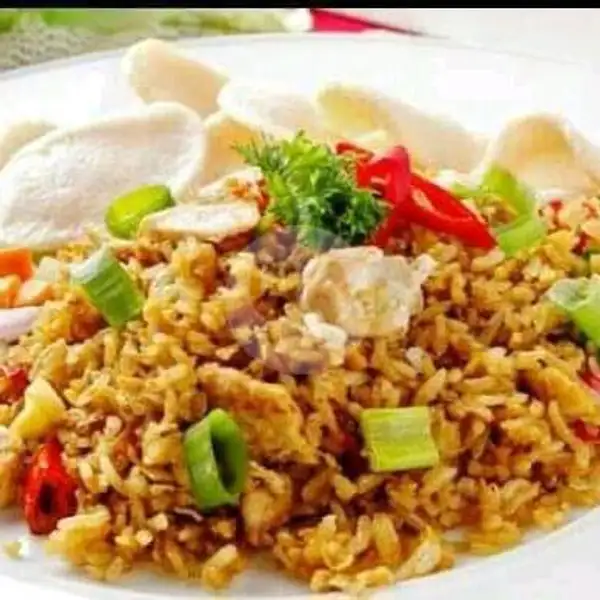 Nasi Goreng+baso+sosis+ayam | R2.telor gulung/telor Balado/ Cimin