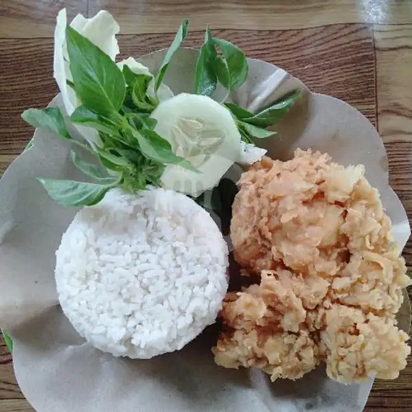 Ayam Crispy + Nasi | Lalapan Ayam Crispy Barokah Cak Sai, Lowokwaru