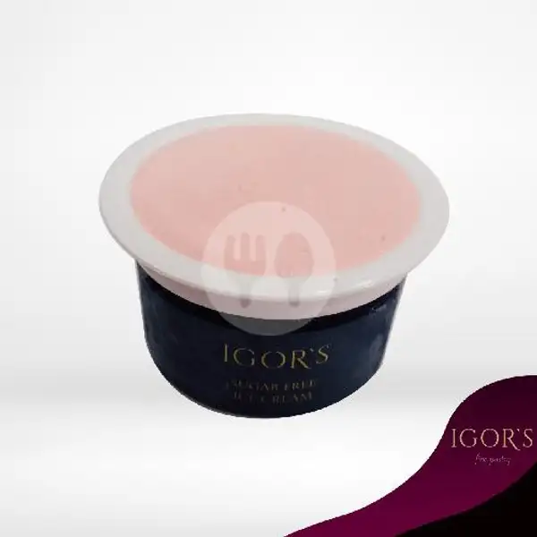 Ice Cream Cup Strawberry Tanpa Gula | Igor's Pastry, Biliton