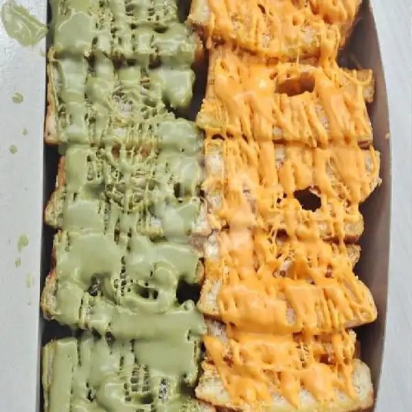 Roti Bakar Kasino GreenTea + Cheese Crunchy | Roti Bakar & Kukus Nadira, Cimahi