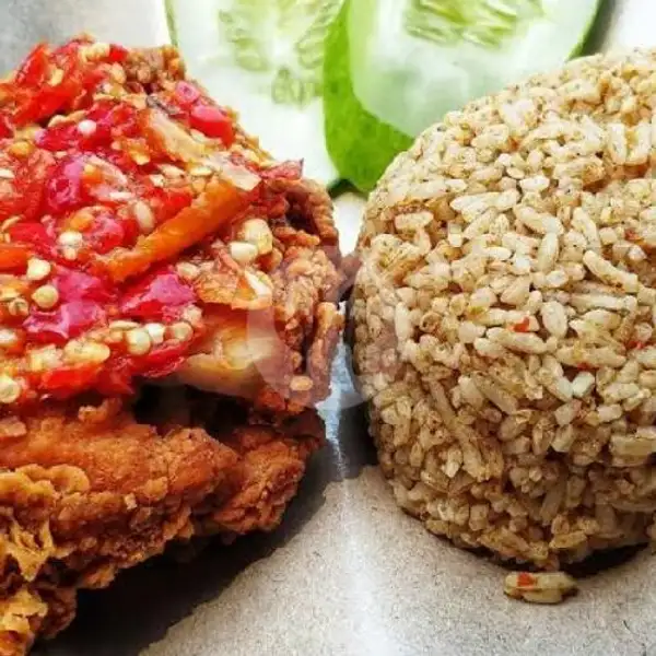 Paket Ayam Geprek+Nasi Rendang | Soto & Ayam Geprek Bang Kafeel, Cilacap