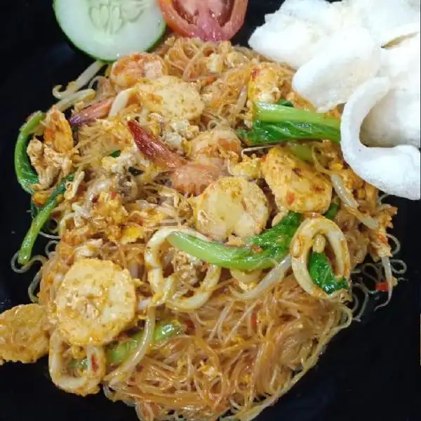 Bihun Goreng Seafood | Soup Ikan 66 Golden King Foodcourt, Bengkong