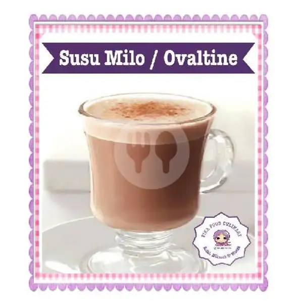 Es Susu Milo / Ovaltine | Pecel Lele Dan Ayam Bakar Bumbu Kacang Purple House Cafe, Senen
