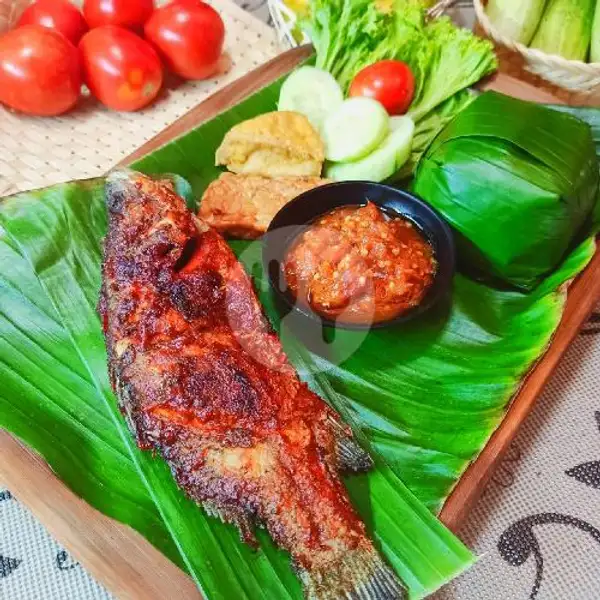 Nasi Timbel Kakap Bakar+es Teh Manis | Ayam Bakar & Ikan Bakar Kebon Kacang, Thamrin