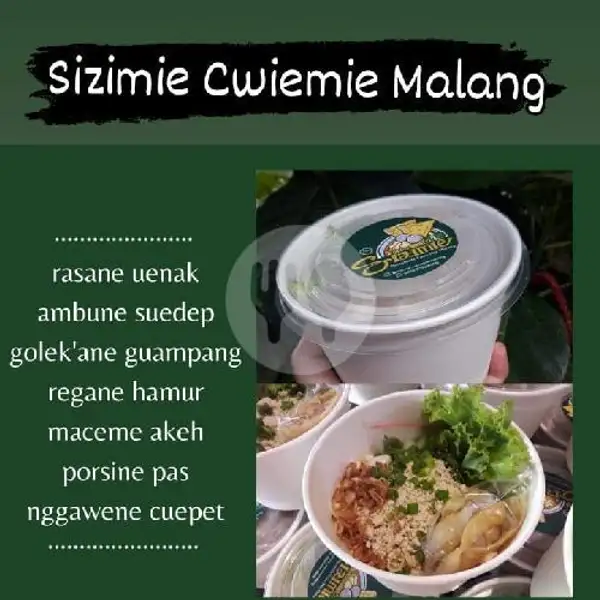 Duo cwimie pedas gurih + Free 2 Teh / es teh | Pangsit Mie Sizimie Cwiemie Malang, Penanggungan