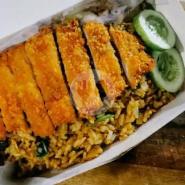 Nasi Goreng Chicken Katsu | Abi Dimsum, hampor