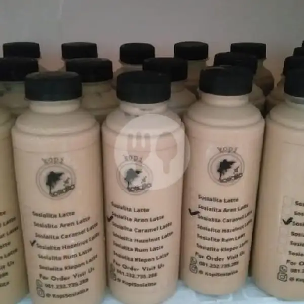 Sosialita Klepon Latte Botol 250 ml | Kopi Sosialita & Desert Box