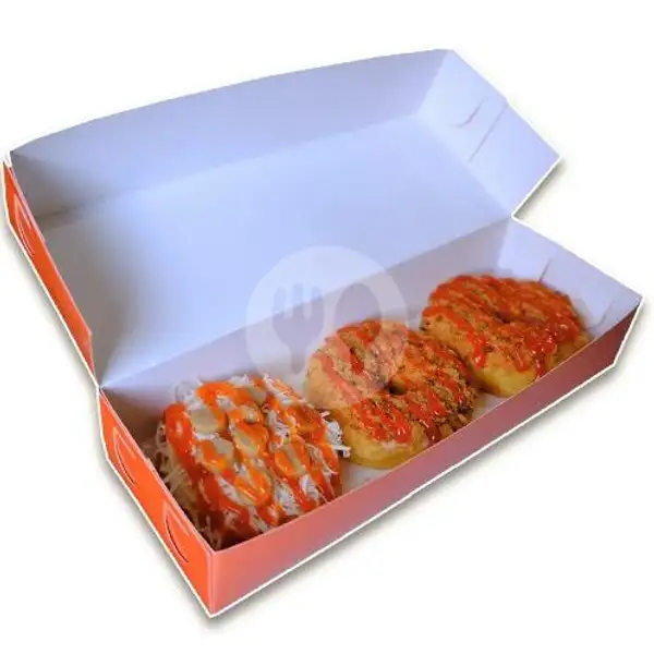 Donat Asin Box isi 3 | Gulali Donuts, Pemogan