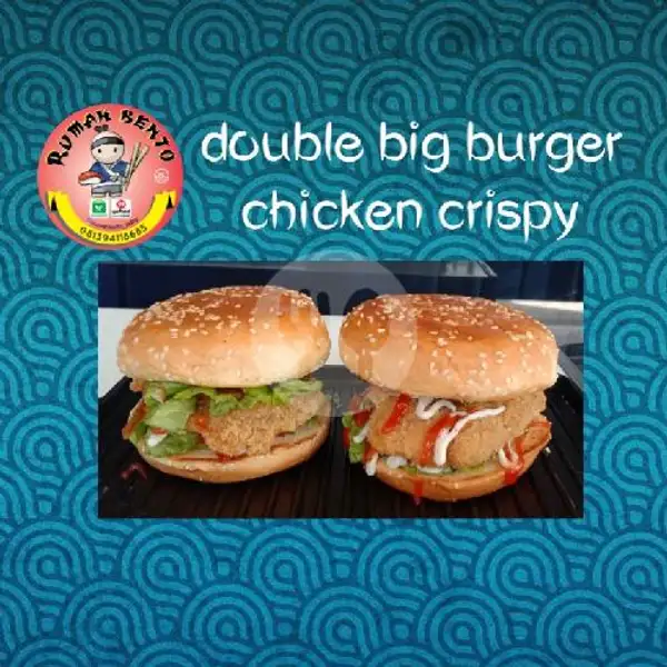 Double Big Burger Chicken Crispy | Rumah Bento Padalarang, Ngamprah