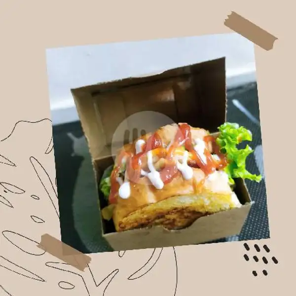 Smoked Chicken Cheese Toast | Burger,Hot dog, Sandwich Win's Street Burger, Denpasar
