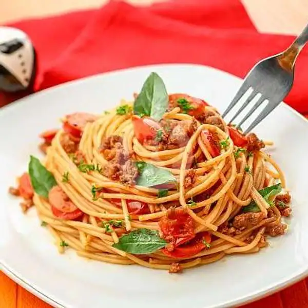 Spaghetty Spesial Keju Toping Lengkap | Ketoprak Ibu Zaenab, Kulit