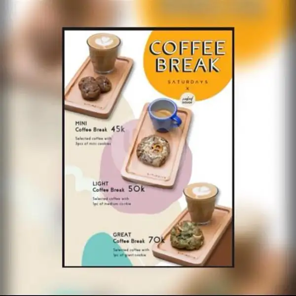 Mini Coffee Break | SATURDAYS X NAKED DOUGH, GRAND INDONESIA